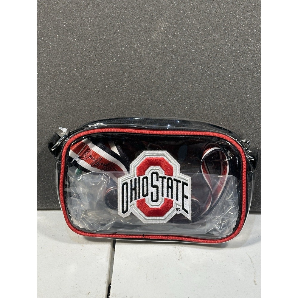 Women's Ohio State Buckeyes Clear Stadium Game Day Purse W/Embroidered Block "O"